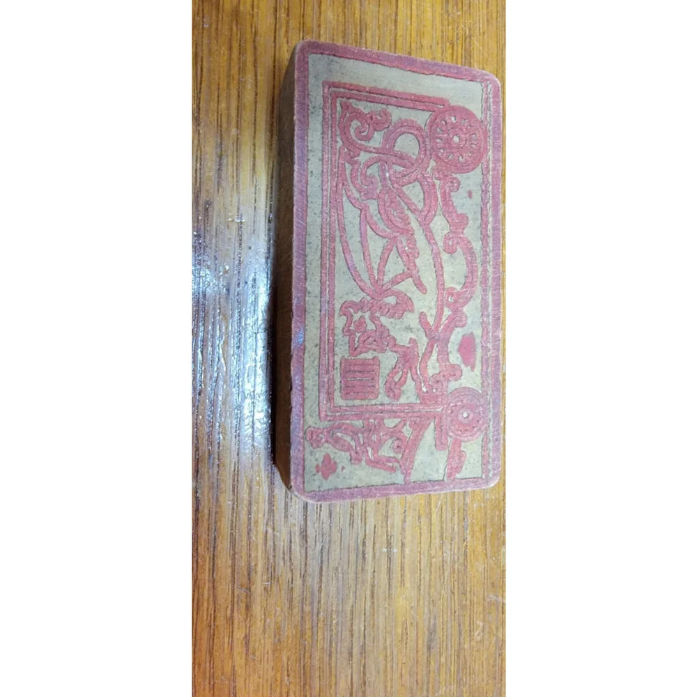 VINTAGE 1920'S OR 30'S TOY PRINT BLOCKS FOR PRESSING DESIGNS IN CLAY